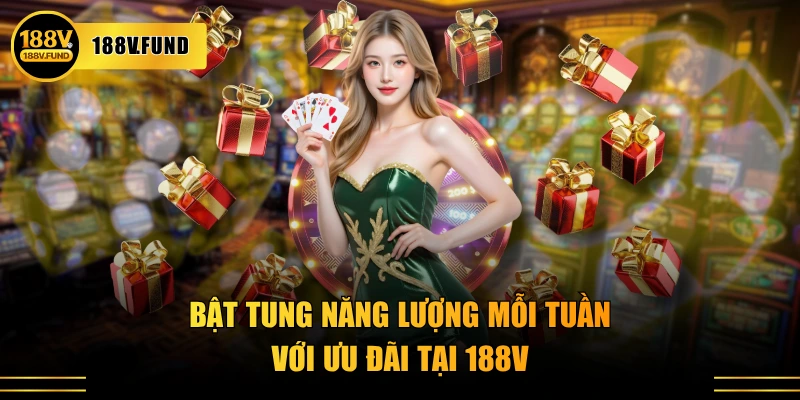Bật tung năng lượng mỗi tuần với ưu đãi tại 188V